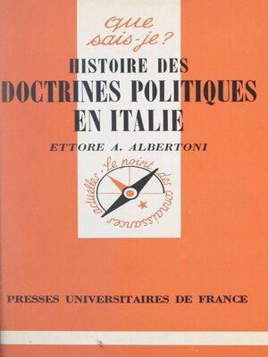 cover image of Histoire des doctrines politiques en Italie